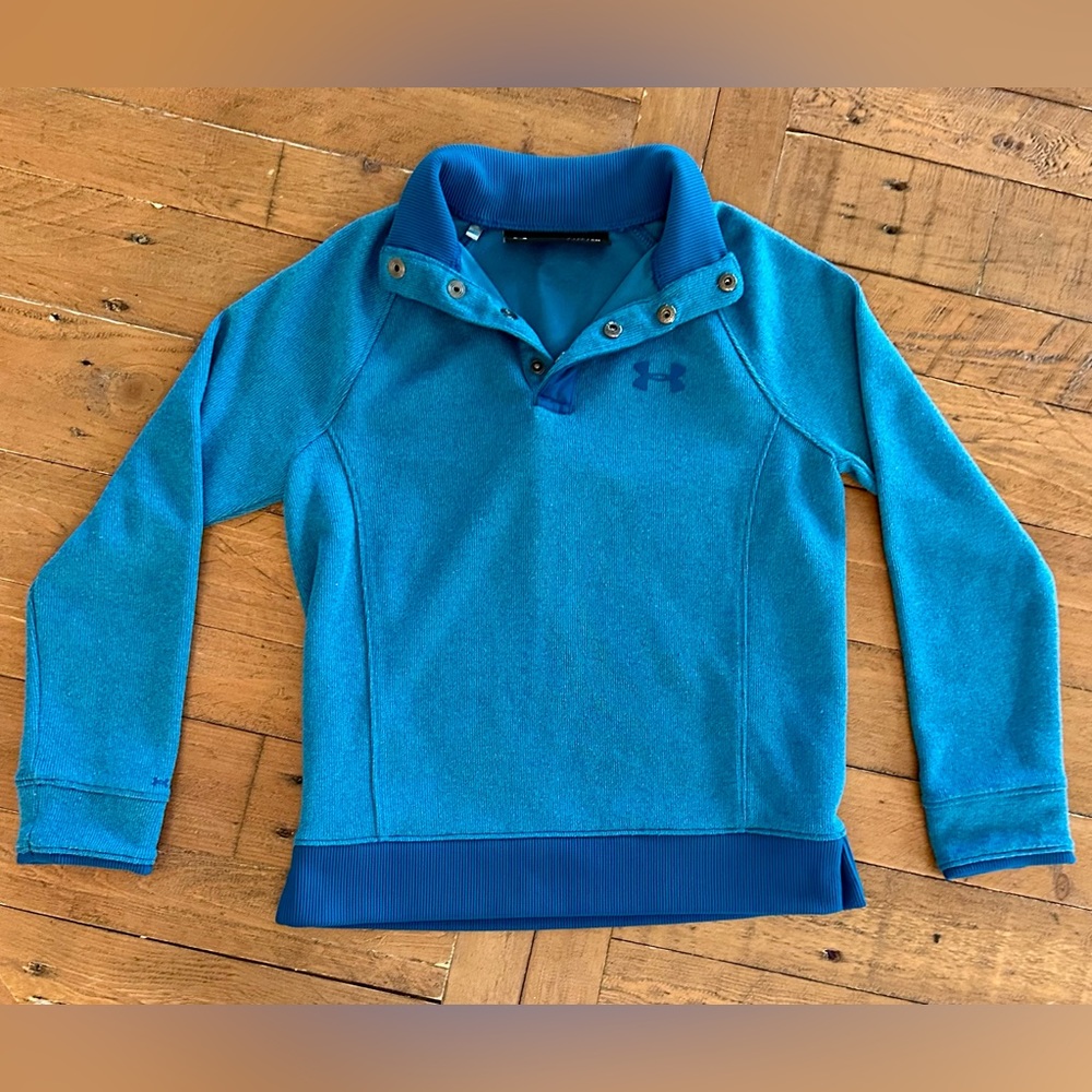 Under Armour quarter-button long sleeve sweater Boys, size Small